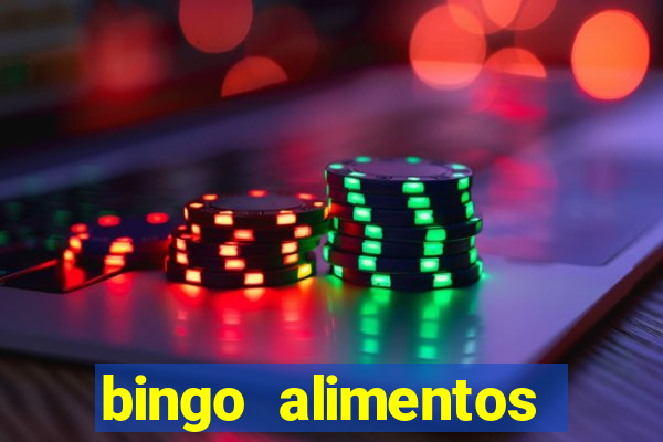 bingo alimentos para imprimir